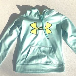 Tiffany Blue and Yellow Under Armour hoodie